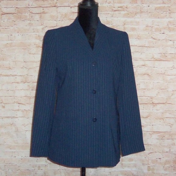 Women's GEORGE Pinstripe Suit Jacket, Sz 10 NEW - Picture 3 of 11